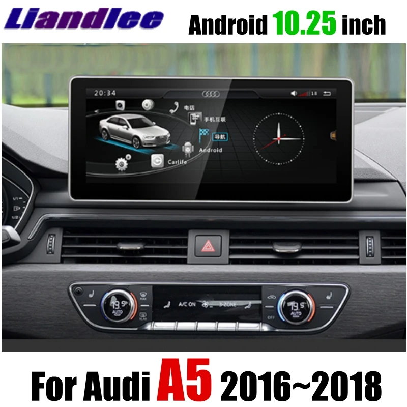 Liandlee Car Multimedia Player NAVI 10.25 inch For Audi A5 F5 S5 RS5 2016~2018 Original car style Radio Stereo GPS Navigation 11