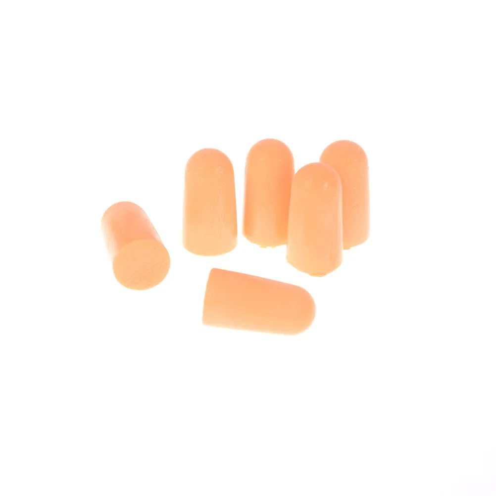30 пар мягких пенопластовых затычек для ушей шумоподавление оранжевый конический для путешествий шумоизоляция для сна