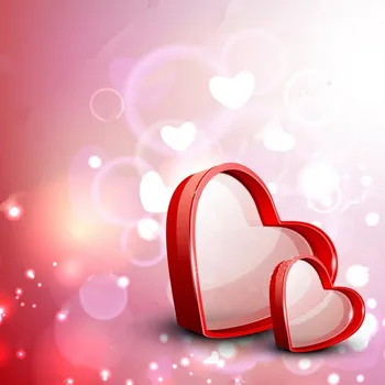 

Red Valentine's Day Love Heart floral decorative love sparkly bokeh Background Vinyl cloth Computer print party backdrop