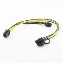 5x PCI E 6 контактный двойной + 2 8 видеоадаптер питания Y образный