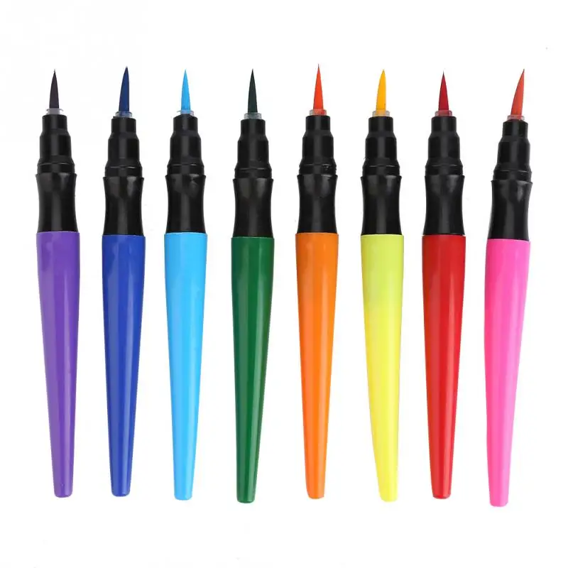 8 stücke Körper Malerei Pinsel Pen-Set Tattoo Tinte Künstlerischen Aquarell Zeichnung Stift Halloween Körper Malerei Stift