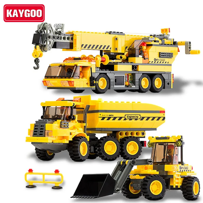 KAYGOO детские развивающие игрушки городской автомобиль кран грузовик DIY