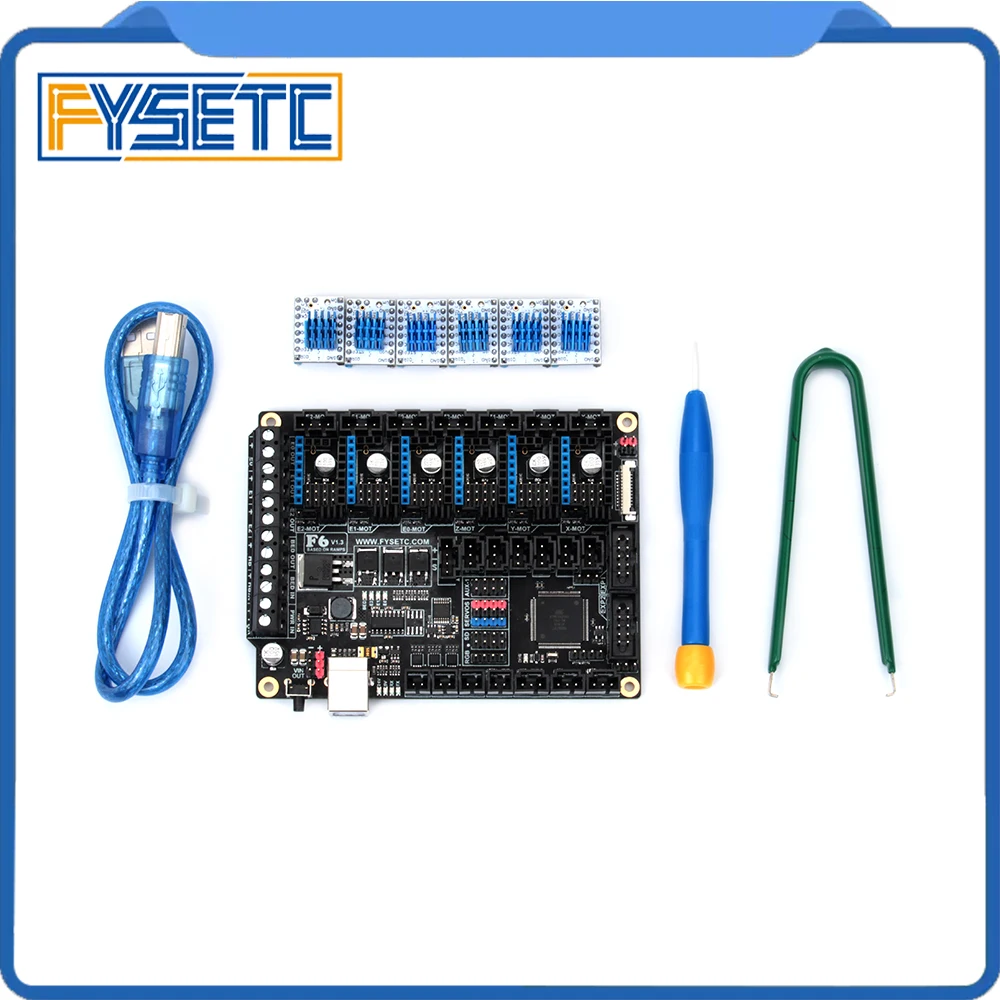 Плата все в одном для электроники FYSETC F6 V1.3 с 6 шт. специальными TMC2130 V1.2 (мнение)