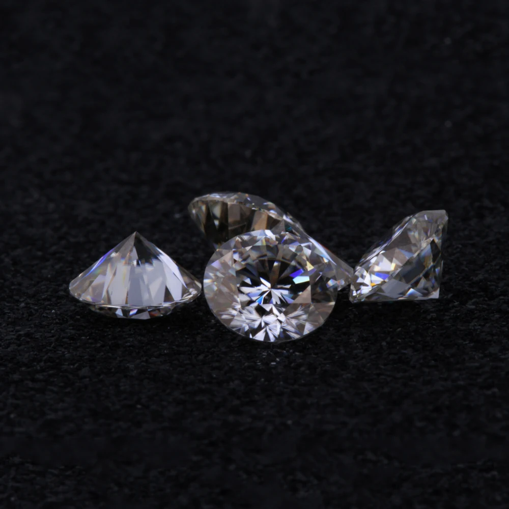 Круглая бриллиантовая огранка 9,5 мм D-J цвет муассаниты россыпью камня VVS1 отличная огранка класс тест положительные лабораторные бриллианты