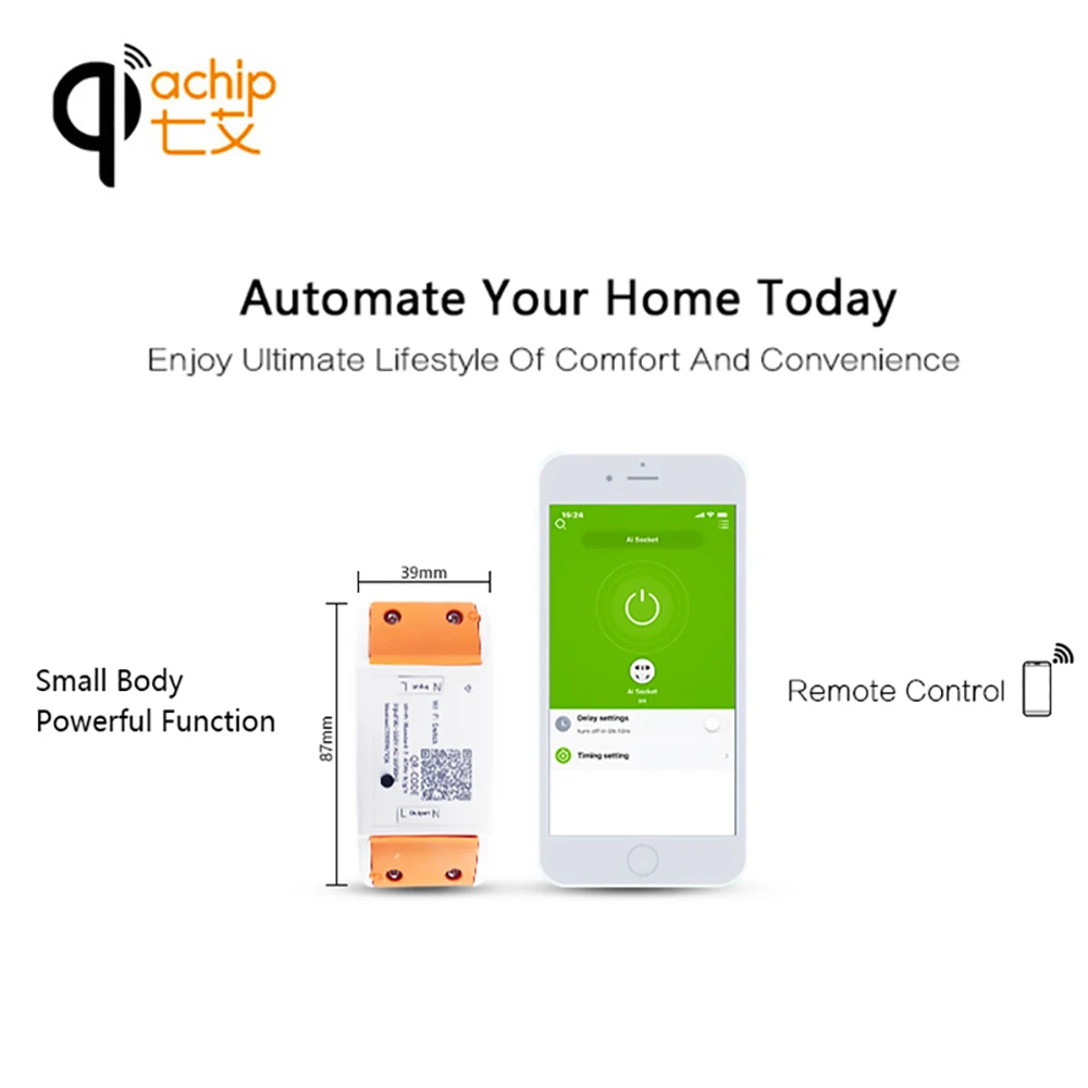 QIACHIP Wi Fi Smart Switch свет таймер реле универсальный модуль Беспроводной удаленного