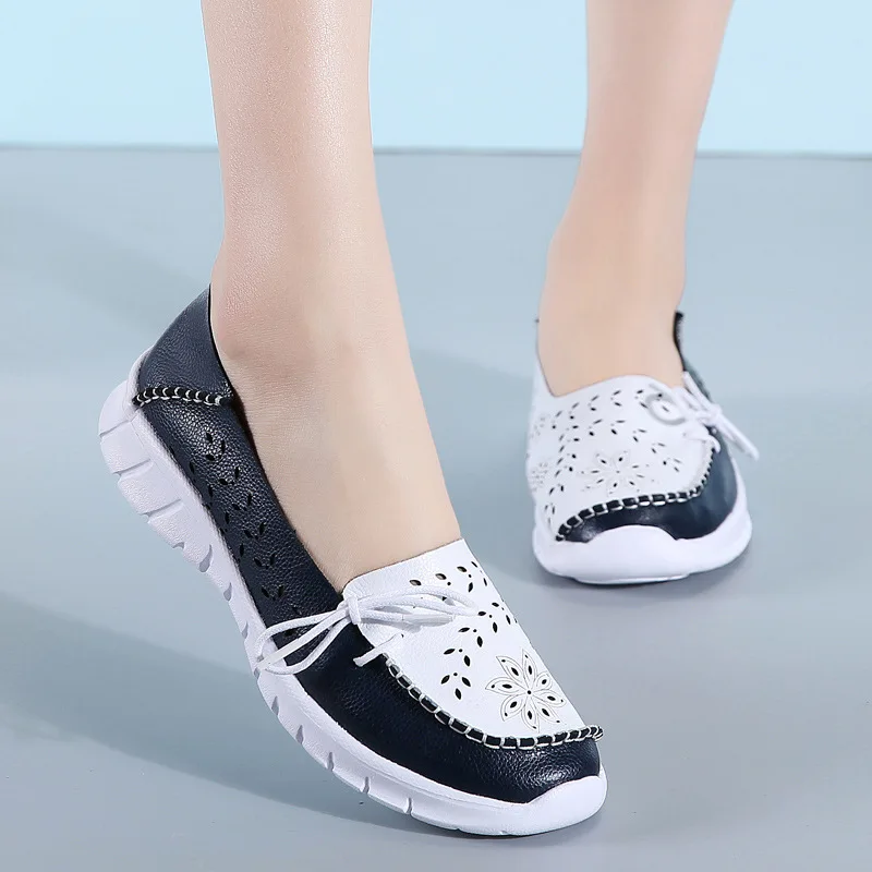 

Spring women flats genuine leather shoes slip on ballet flats ballerines flats woman moccasins flat loafers shoes yuj89