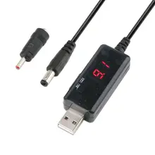 USB повышающий кабель 5 в шаг до 9 в 12 В Регулируемый преобразователь напряжения 1А повышающий трансформатор напряжения постоянного тока регулятор питания с переключателем a