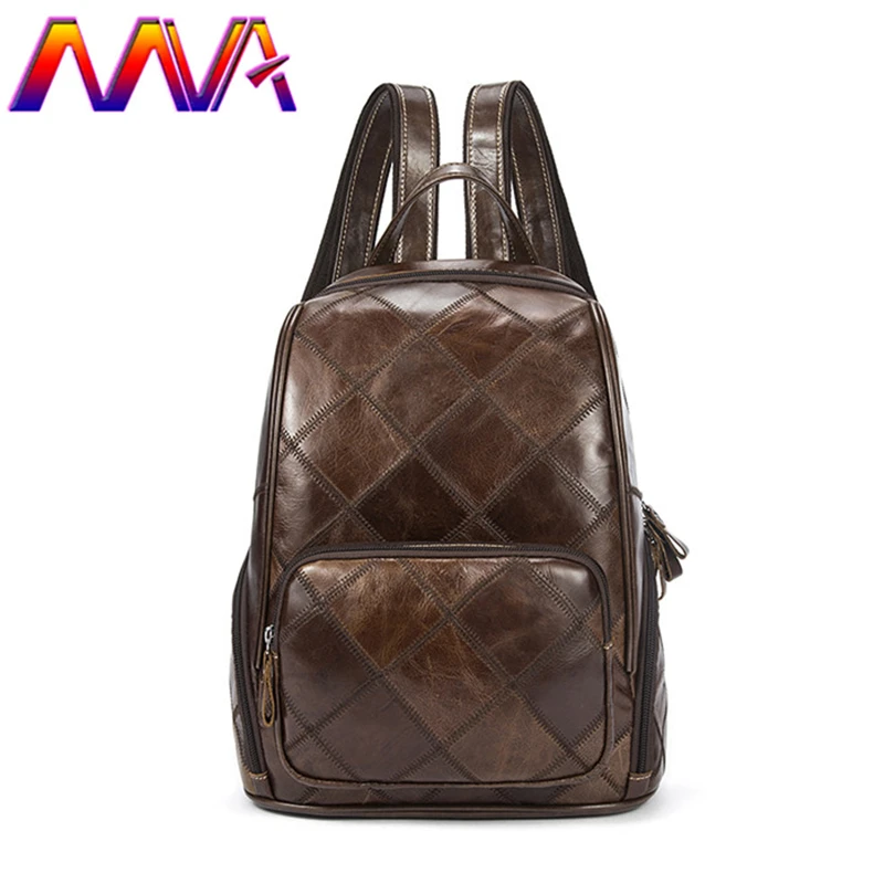

MVA Genuine leather women backpack with top quality cow leather men backpack for fashion ladies backpack women backpacks