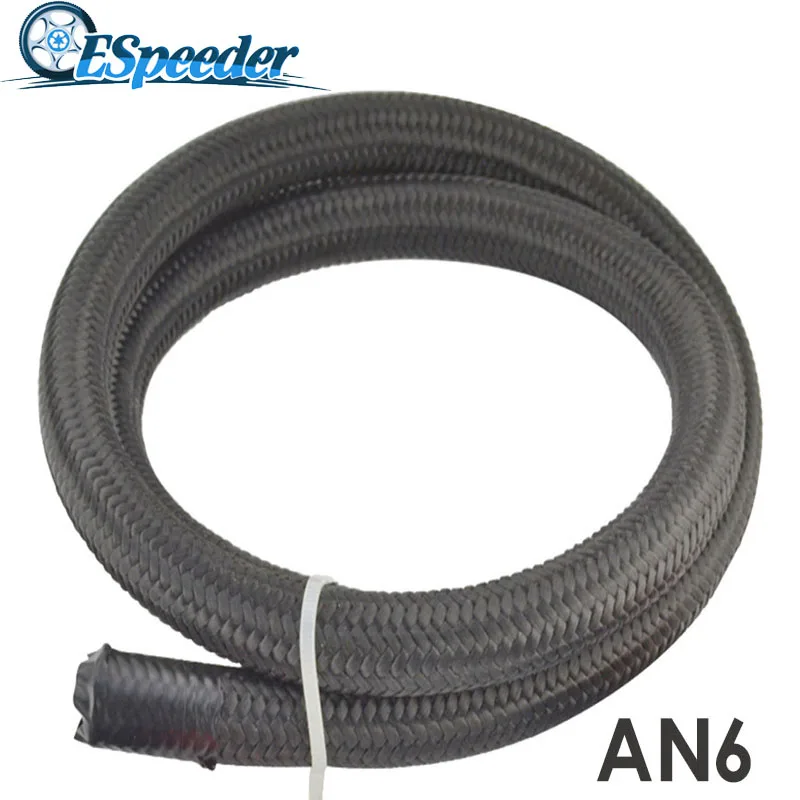 ESPEEDER High Quality AN6 1M Nylon Hose Line Braided Light Weight Oil