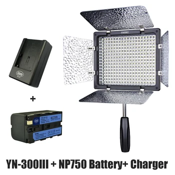 

YONGNUO YN300 III LED Camera Video Light with 3200k-5500k Color Temperatur and Adjustable brightness with NP750 Battery+Charger