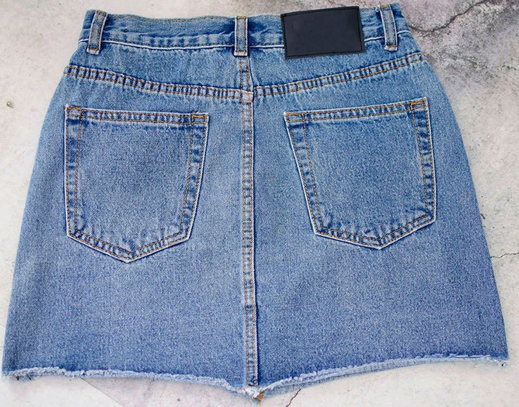 Летняя мода сексуальные женские юбки карандаш для женщин Деним Высокая талия джинсы женские юбки Повседневные размера плюс джинсы с жемчугом