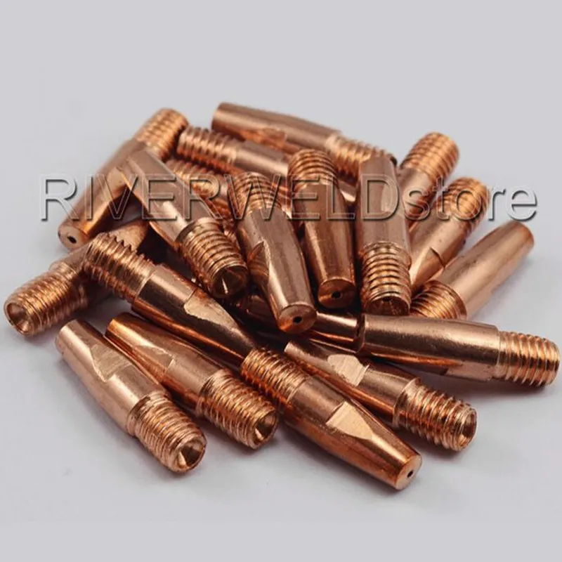 

20pcs CO2 MIG Contact Tips 0.8 (0.9, 1.0, 1.2 are optional) Consumables Accessories For 36KD MB36 MAG MIG Welding Torch/Gun