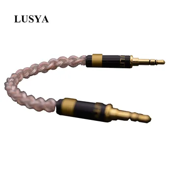

Lusya single crystal copper sterling silver or mixed HIFI fever on recording line AUX Cable through cable 16-core T0488