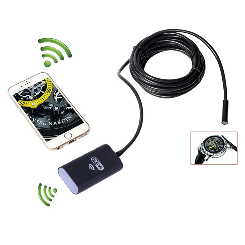 Antscope 720 P Wifi эндоскоп для iPhone Android Инспекционная камера водостойкий Змеиный кабель