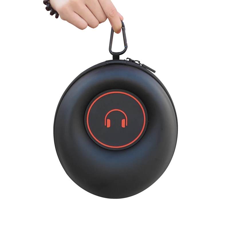 

Liboer Portable Hard Headphone Case Large Bag for Beats Solo 2 Pro Sony Philips Protective Case with Zipper (No Headphone)