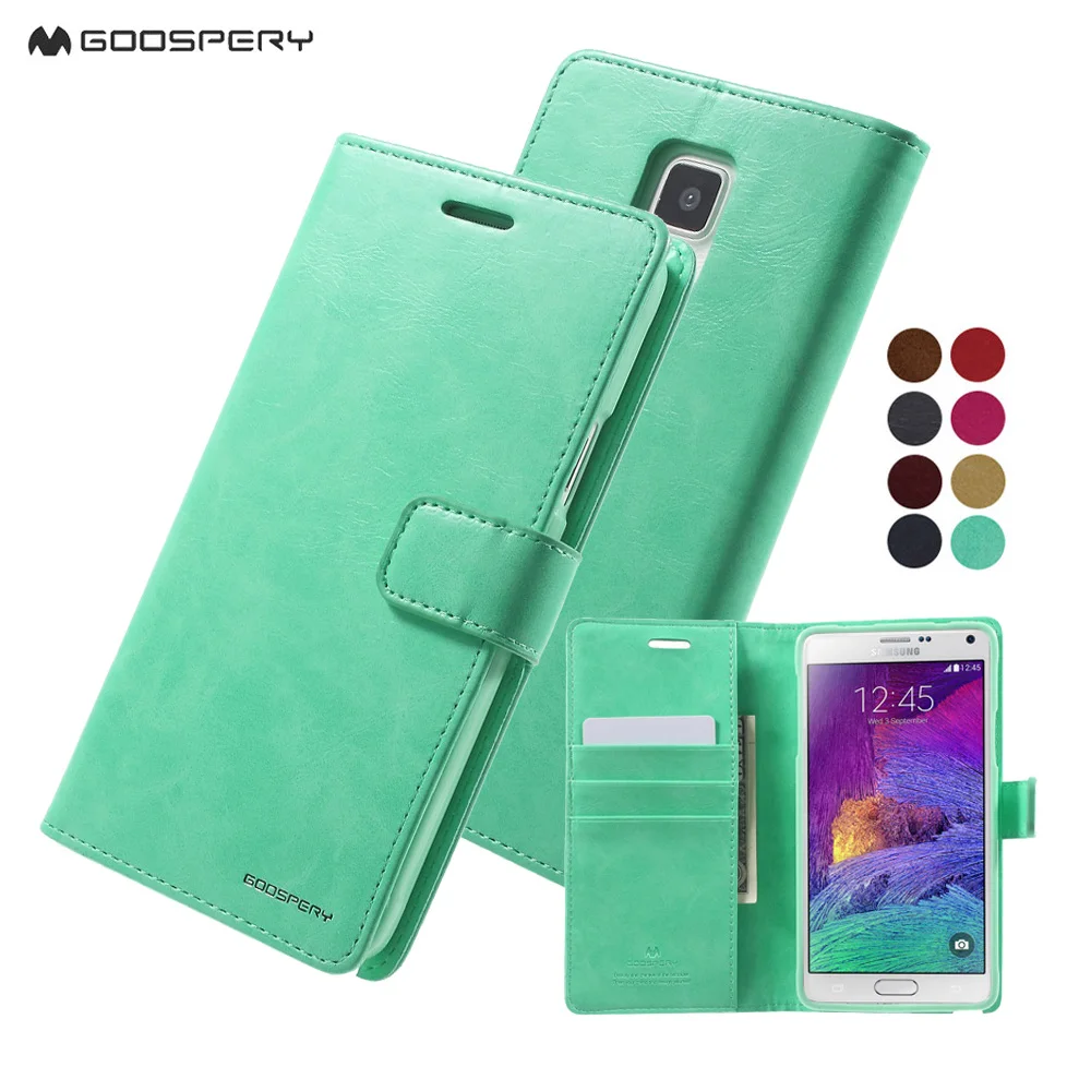 Goospery for Samsung Note5 Phone Case Blue Moon Diary PU
