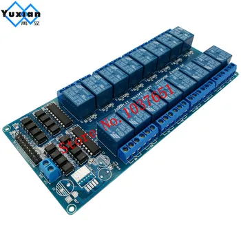 

5V 16 Channel Relay Module for arduino ARM PIC AVR DSP Electronic Relay Plate Belt optocoupler isolation free ship