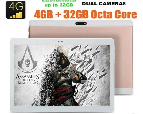 Google Play Store 10 inch 4G FDD LTE Tablet Octa Core Android 6 0 OS 4GB