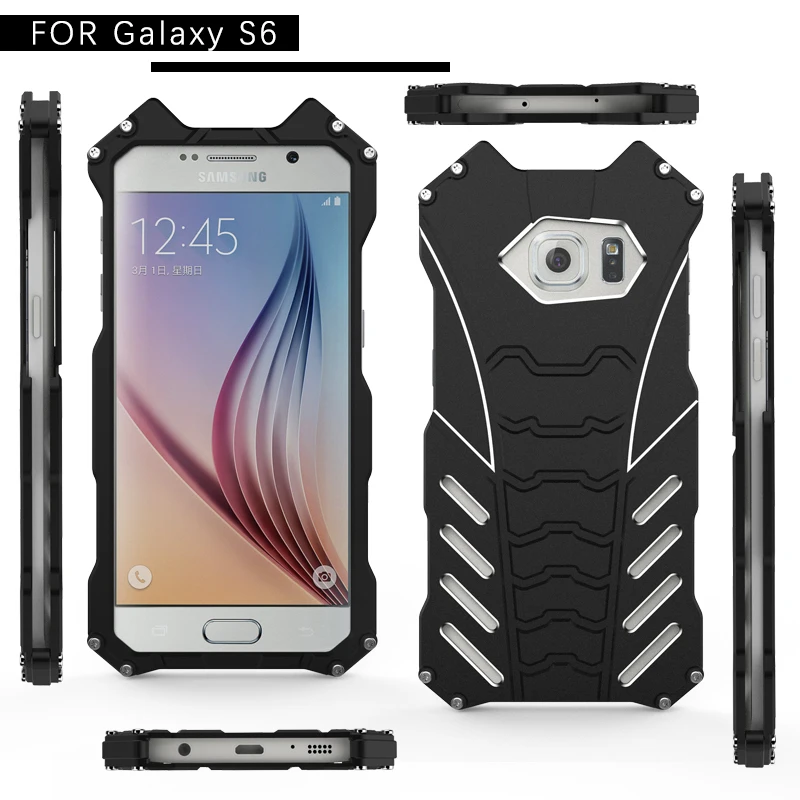 Luxury Cool Design Batman Style For Samsung Galaxy S6 Premium Aluminum Metal Bumper Frame Shockproof Case Cover Shell |