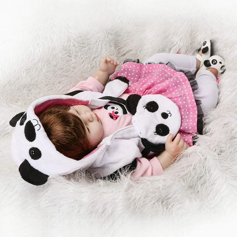 NPK 50 см Детские Силиконовые куклы Reborn Baby реалистичные пупсы для девочек с милой