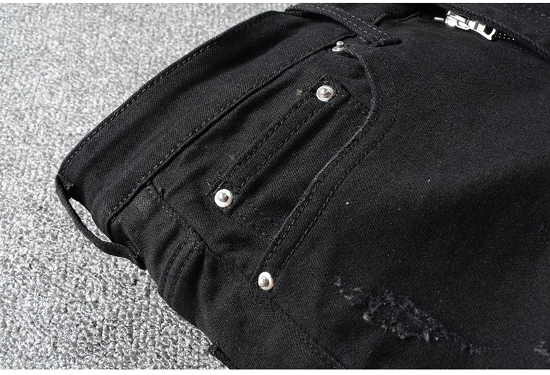 Sokotoo Для мужчин черные с разрезами эластичного денима узкие сильно облегающие джинсы искусственно состаренные брюки высокое качество
