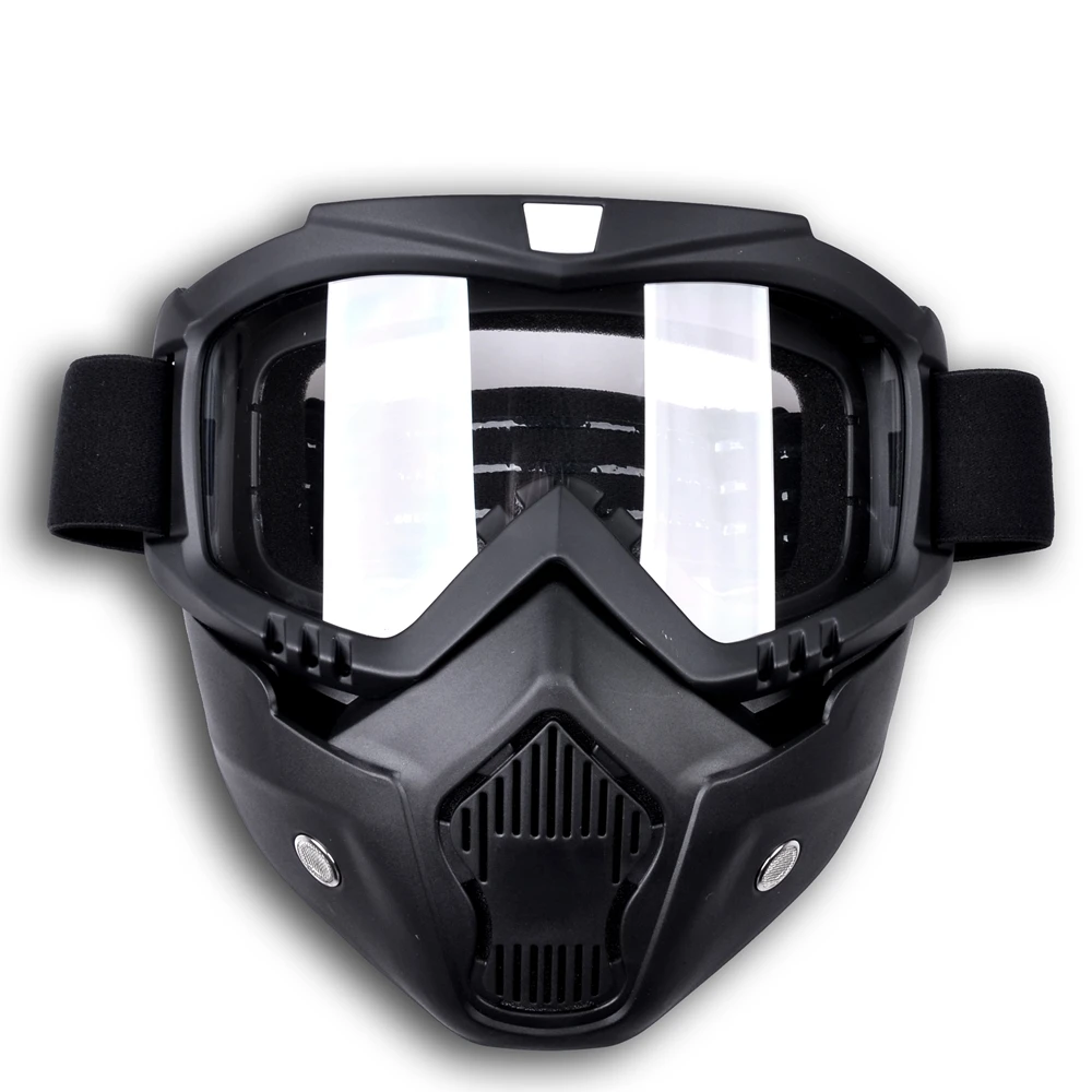 Motorcycle Helmet Mask 2016 New motocross Detachable Goggles And Mouth