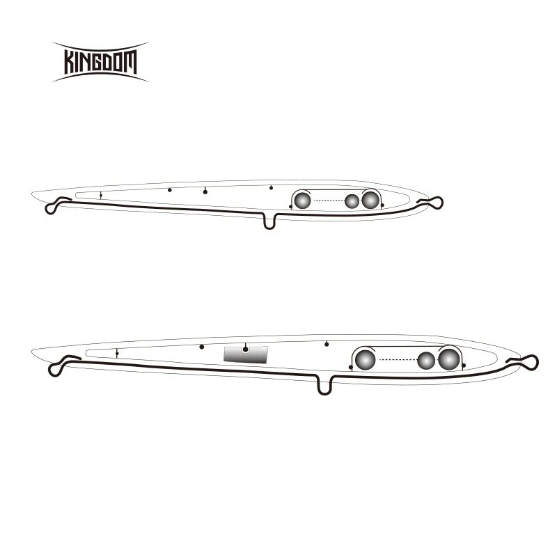 Kingdom рыболовные приманки плавающий Тонущий Карандаш 155 мм/20 г 24 г 180 мм/31 г 40 г форма сандееля с сильными крючками шумный дизайн модель 7506