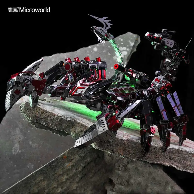 MMZ модель Microworld Красный Дьявол Скорпион 3D металлический пазл DIY сборные модели