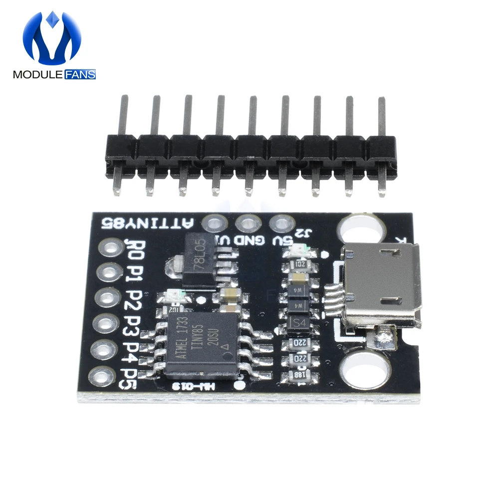 Макетная плата ATtiny ATtiny85 Micro USB модуль для Arduino IIC I2C TWI SPI микроконтроллер малой
