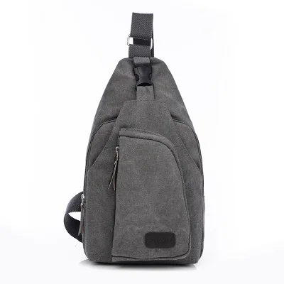 Мужские холщовые сумки-мессенджеры для улицы на одно плечо, рюкзак для путешествий, военная сумка-мессенджер для кемпинга и пешего туризма - Цвет: Gray