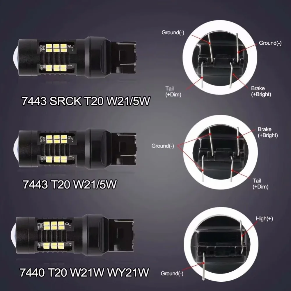 Новинка, 1 шт. Водонепроницаемый H7 H8 H11 9005 9006 1156 BA15S 1157 BAY15D T20 7443 Светодиодная лампа для Авто Хвост DRL Вождение автомобиля Туман свет лампы#293537