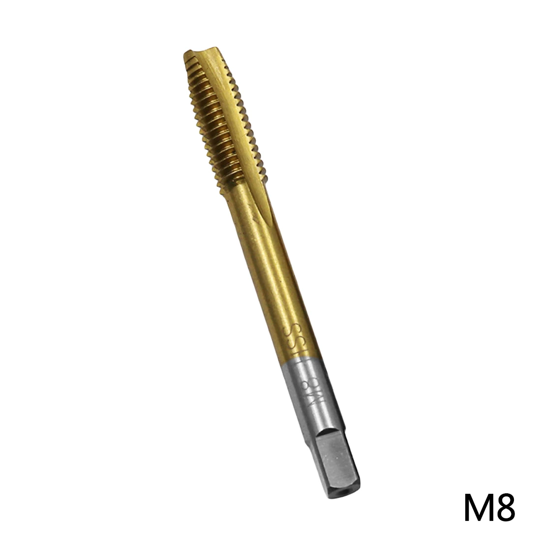HSS Метрическая прямая резьба Винт высокоскоростной стальной винтовой наконечник M3-M8 титановый Метчик с покрытием штепсельный кран