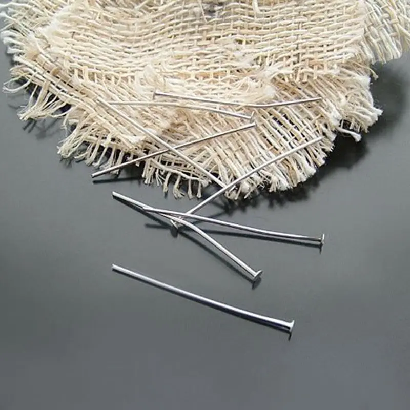 300Pcs/set Free Shipping 50MM Metal Flat Head Pins Jewelry Accessories