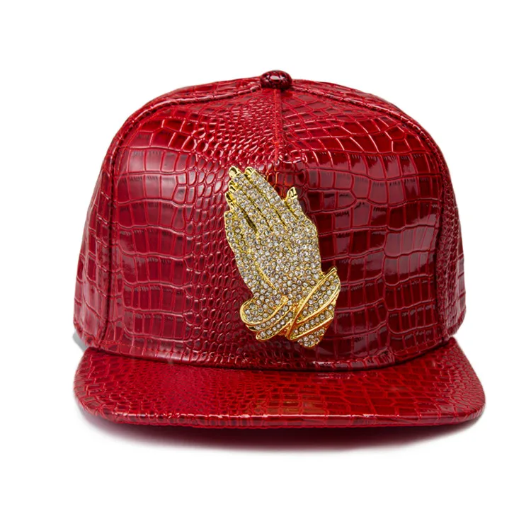 Baseball-Caps-Letter-Praying-Hands-Flat-Hip-Hop-Hat-Adult-Faux-Leather-Bone-Aba-Reta-Snapback (5)
