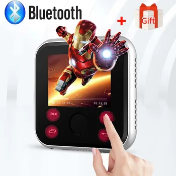 

JINSERTA Mini Bluetooth MP3 Player 16G 32G Sport MP3 Music Player 1.8" Screen with Recorder FM Radio Alarm Clock Support TF