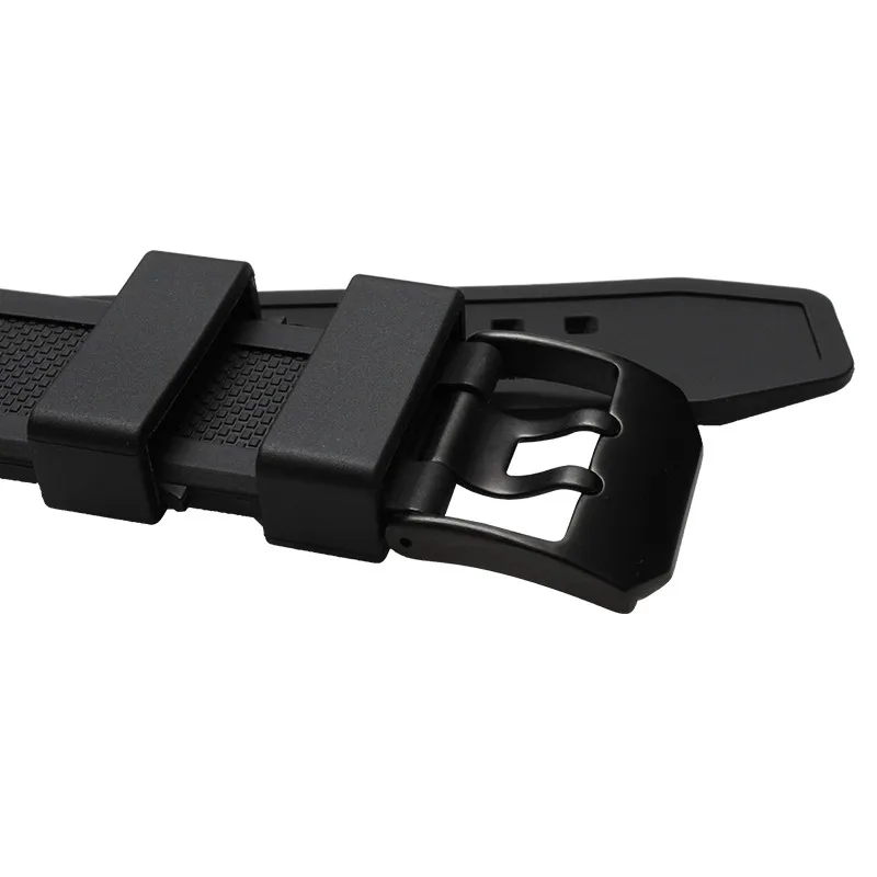 

23mm Rubber Silicone Waterproof Watch Band Stainess Buckle ForLuminox Men Watch Strap