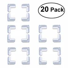 20 штук ребенка детский безопасности мягкий силиконовый l-образный стол Угол предотвращения столкновений подушки гвардии Защитные