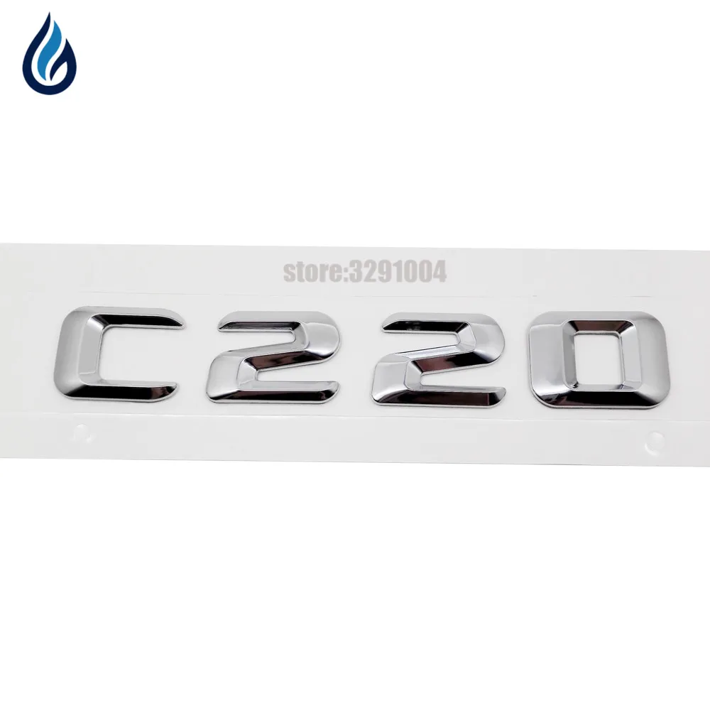 Для Mercedes Benz C Class C220 W201 W202 W203 W204 W211 W210 W212 W222 хромированные цифры буквы эмблема