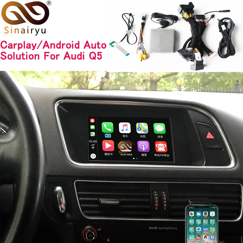 

Sinairyu Video Interface With Carplay Screen Mirroring Functions for Q5 MMI With Audi Concert Symphony Model