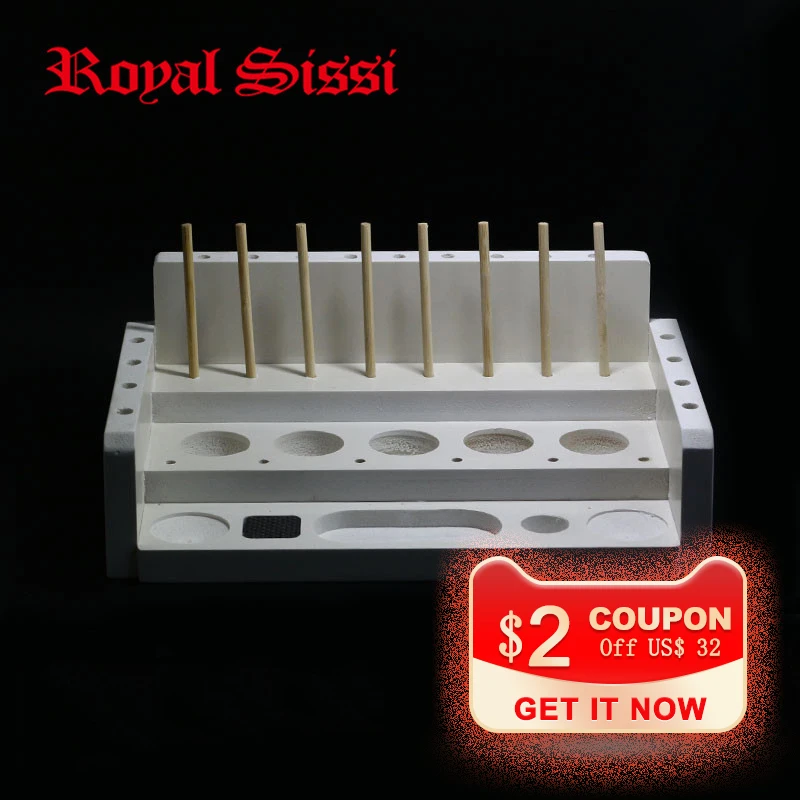 

Royal Sissi 1 set Fly tying bench station polymer material portable base station fly tying tools organizers fly craft furniture