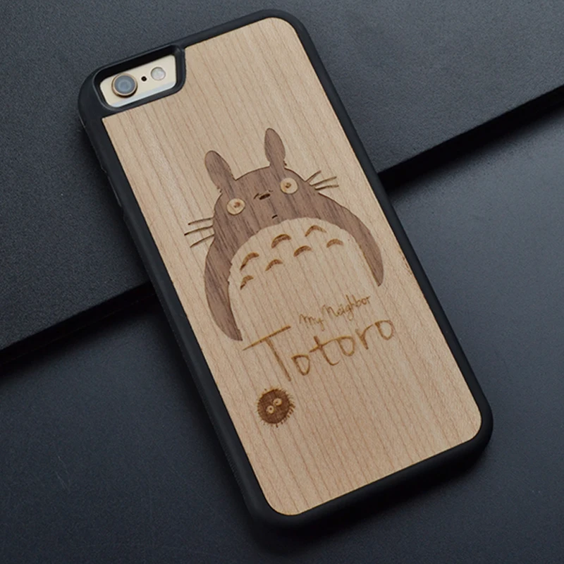 Чехол для телефона My neighter Totoro Iphone 6 s 7 8 plus X милый деревянный чехол Huawei P10 Plus|case for