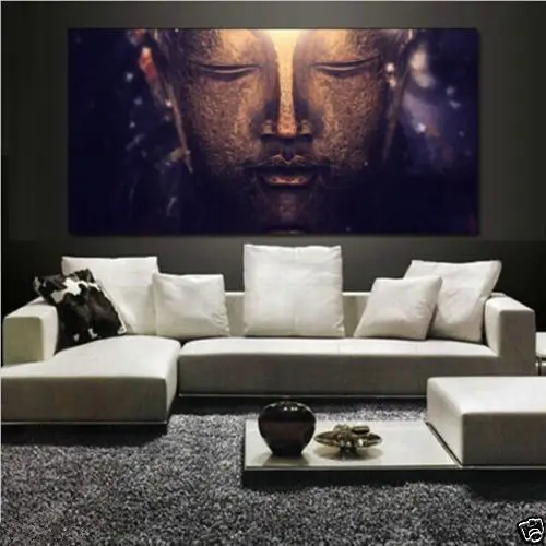 

HOT Modern Abstract hand-draw Art Oil Painting:merciful Buddha large Canvas