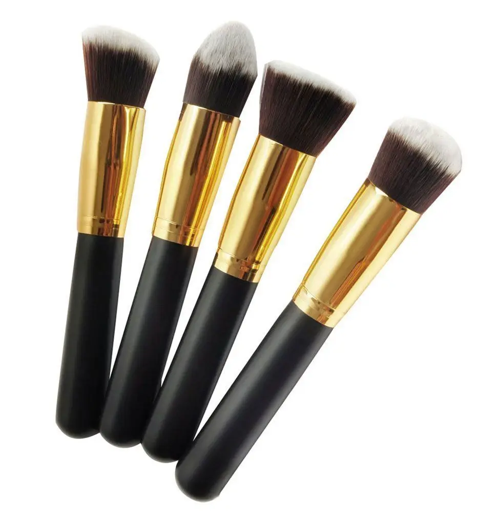 

4 Pcs Pro Foundation Makeup Tools Cosmetic Brush Blending Face Eye Brush Sets