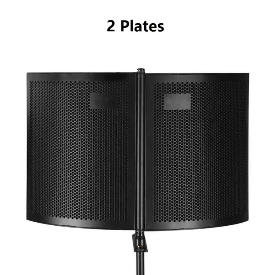 2 Plates Запись Микрофон Ветер Экран доска звукопоглощающие крышка микрофона звукоизоляция Экран звукоизоляционные плиты Профессиональный - Цвет: 2 Plates