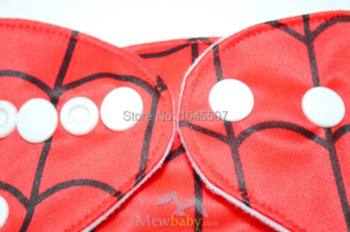 Spider-man pattern reusable diaper waterproof baby diapers washable cloth nappies +1PC Microfiber Insert FT13
