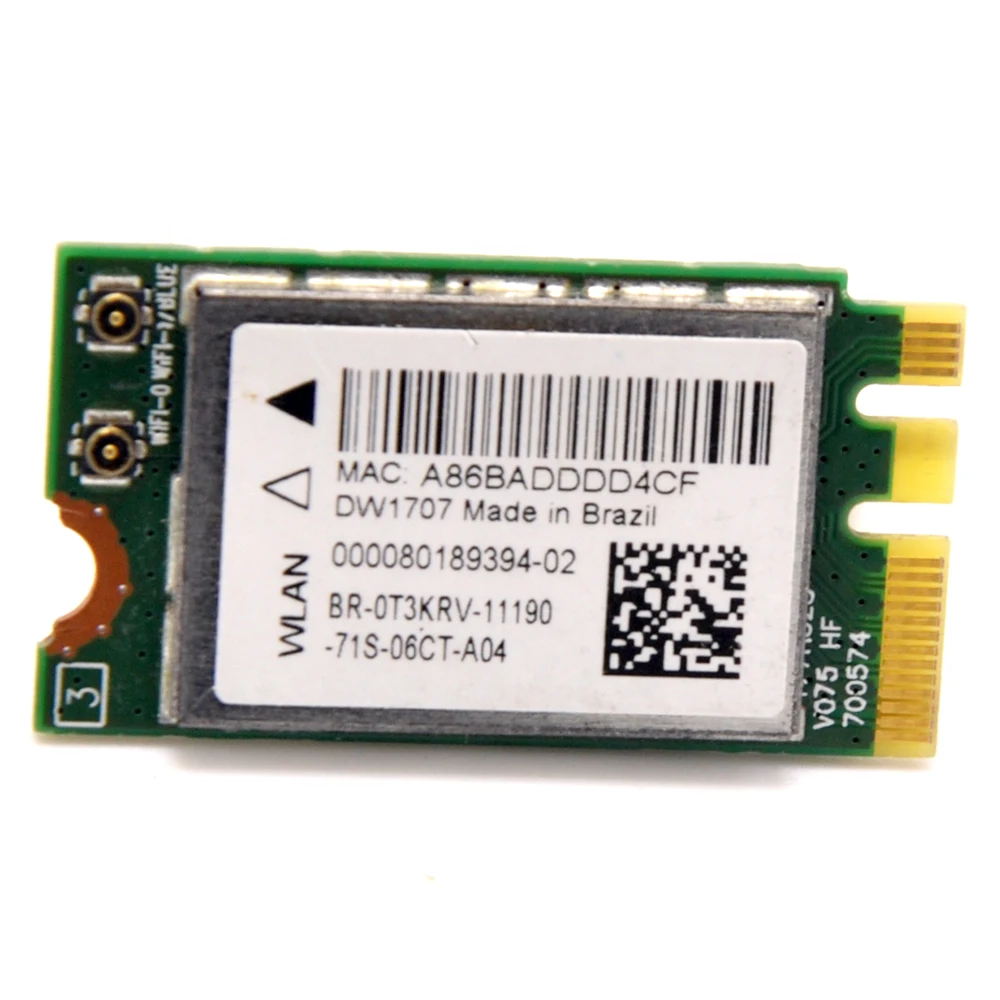 QCA9565 802.11n 300 Мбит/с мини PCi-e M2 NGFF, Wi-Fi адаптер для Qualcomm QCNFA335 с Bluetooth 4,0 для Dell DW1707 Windows 7/8/10