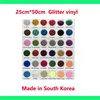 20cmx30cm Beautiful  Color Glitter Heat Transfer Vinyl Film Heat Press Cutting Plotter Iron On HTV Film ► Photo 3/6
