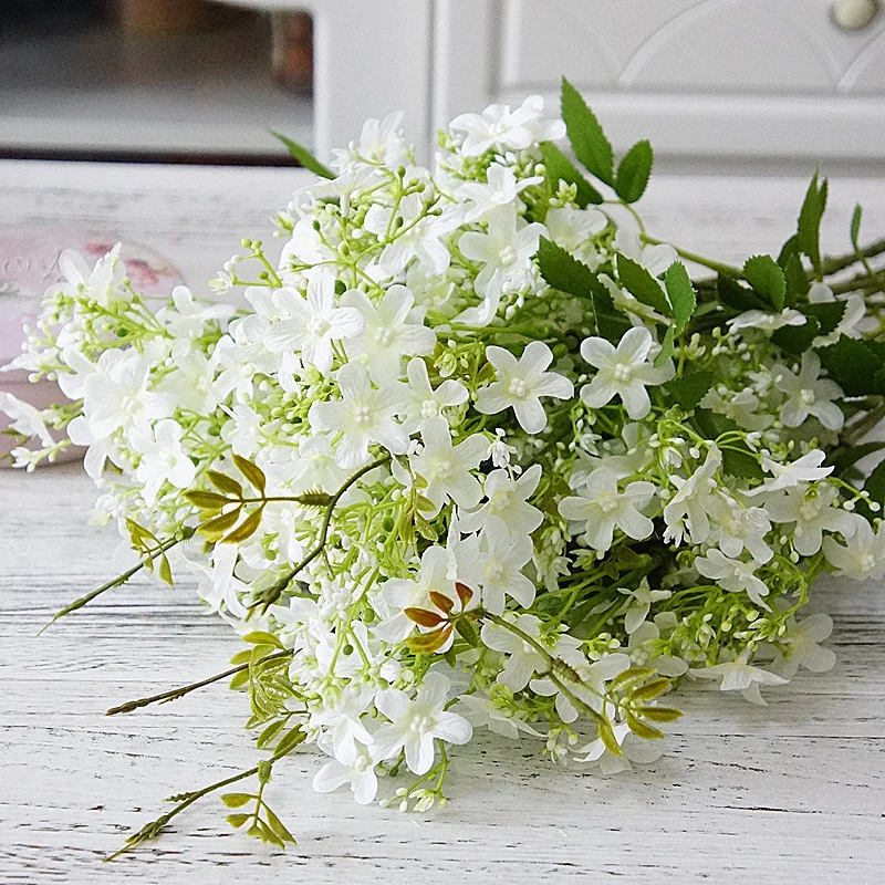 Long stem night jasmine flower Artificial Flowers for home Wedding garden decoration flores photography fake flowers Nightbush Long stem night jasmine flower Artificial Flowers for home Wedding garden decoration flores photography fake flowers Nightbush