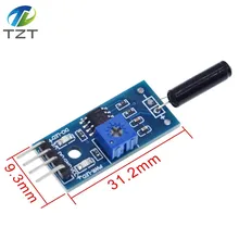 Вибрационный датчик модуль вибрации переключатель сигнализации модуль SW-18010P для arduino нормально открытый шок сенсор модуль Diy Kit