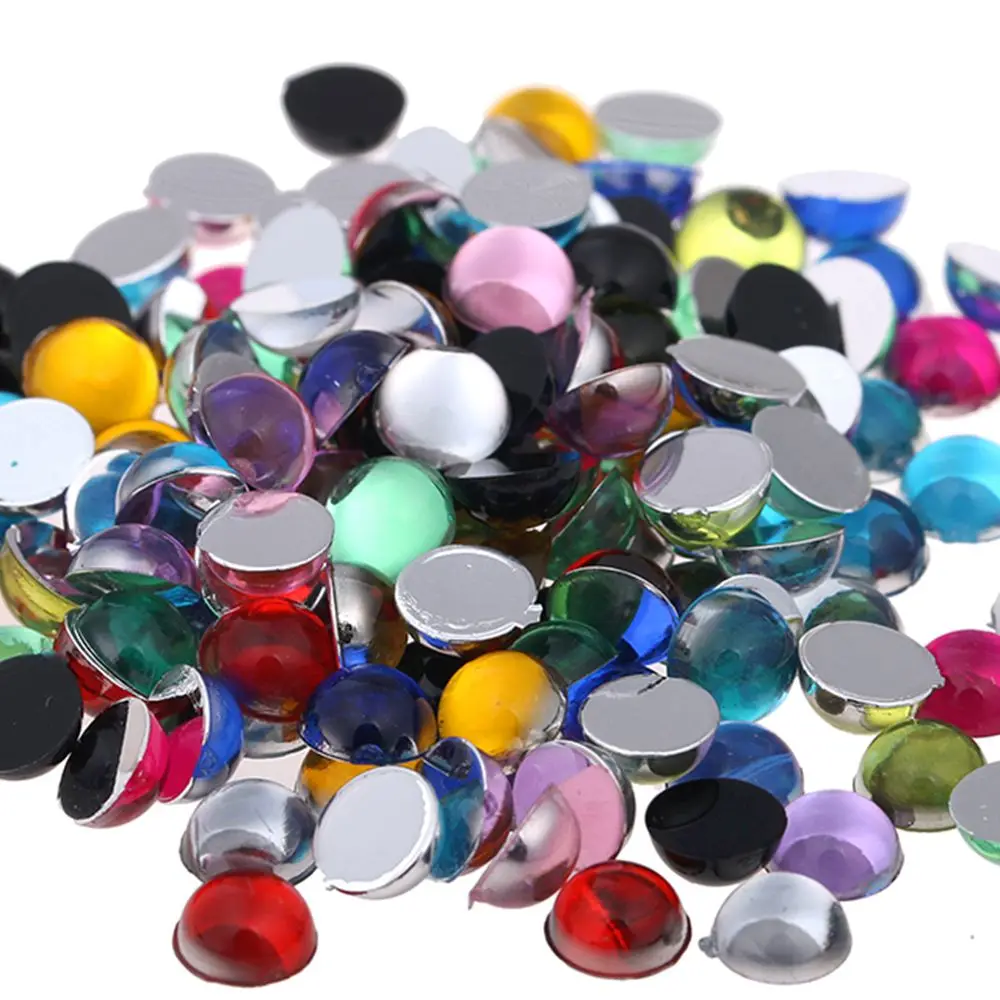 300pcs Assorted Size Round Resin Faux Pearl Beads for Sewing Decoration DIY